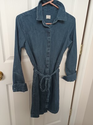 a new day denim dress Blue Long Sleeve Button Down Shirt Size S Sleeveless Color:Harbor Red Wedding dress Pakistan Madison Dress – Steel The lower half features