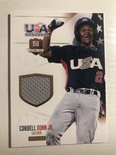 2014 Panini USA Baseball Rookie Patch Relic /99 Cordell Dunn Jr. 47