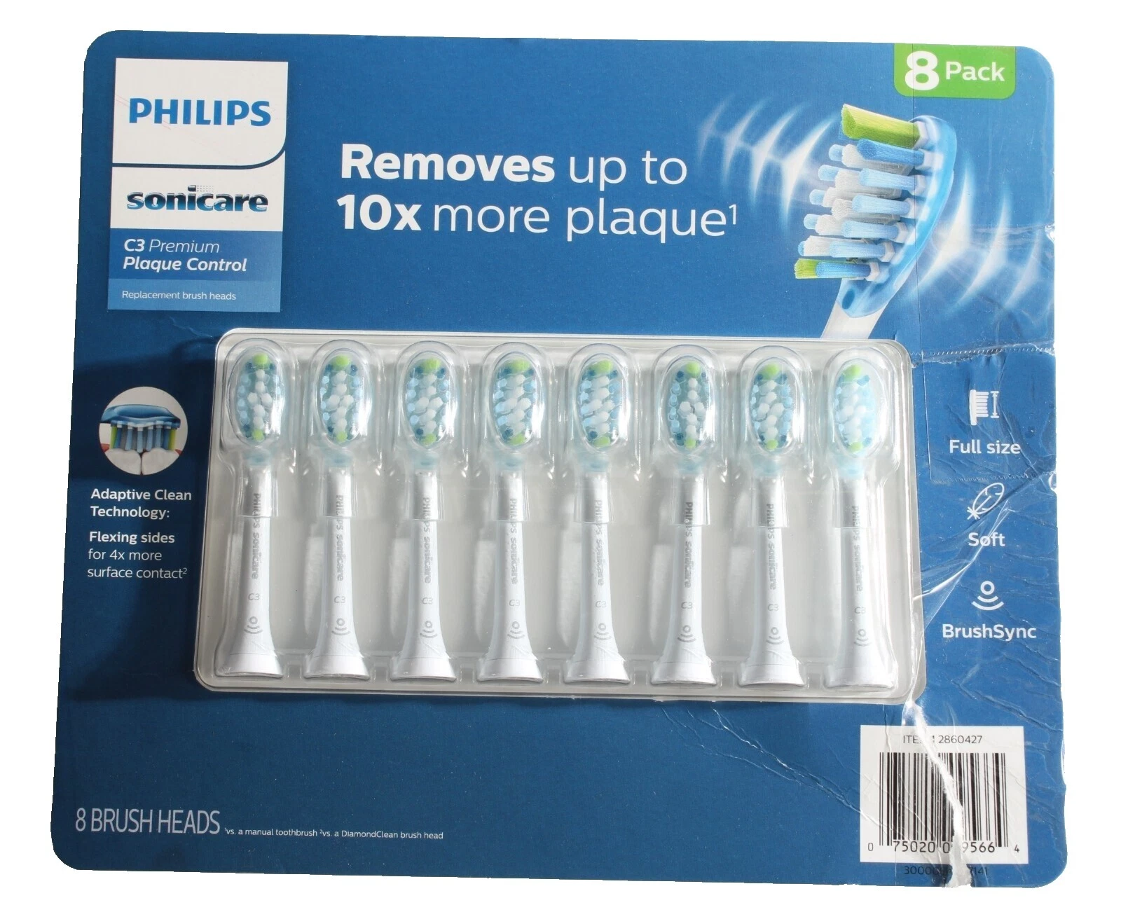 Cabezales de repuesto cepillo de dientes Philips Sonicare Negro