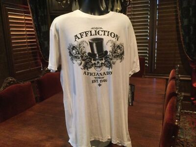 Affliction Live Fast Clothing Mens Beige TShirt. Great Graphics and Detail. 3XL
