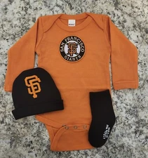 Sf Giants baby/newborn clothes Sf Giants baby gift San Fran  baseball baby gift