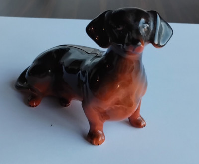 seltene Sammlung Beswick English Dackel Schokolade Lack fast neuwertiger Zustand