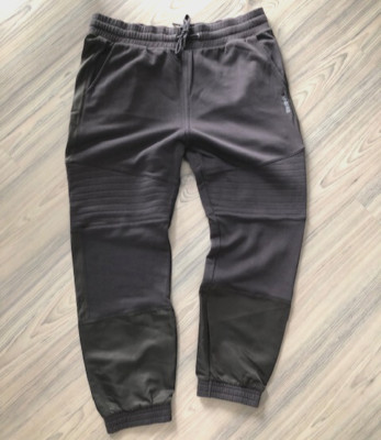 REEBOK Motosporthose Biker Jogger Sweat Hose KhakiBraun Boyfriend BQ5847 L 42/44