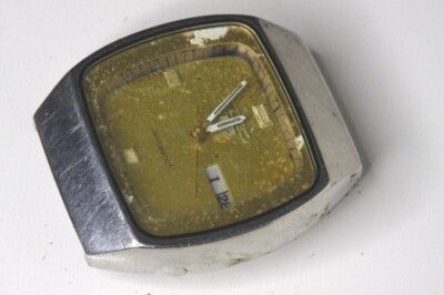 Seiko 6309-5210 vintage automatic watch runs/stops, for repairs or parts  -21326