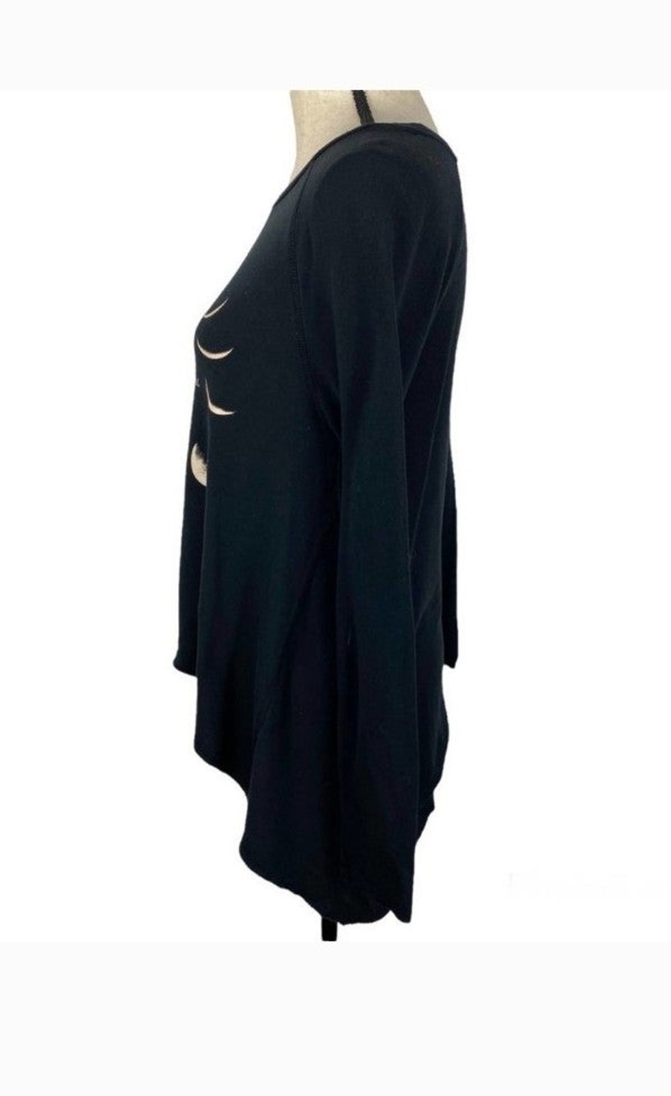 Grayson Threads scoopneck lightweight sweater bla… - image 4