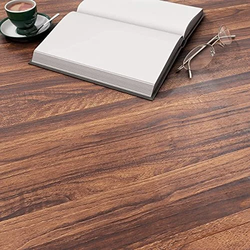 Decotalk Walnut Wood Contact Paper Wood Grain Contact Paper 17.7x120 Peel and St - Picture 5 of 7