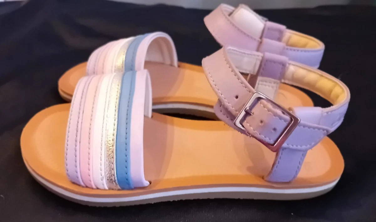 Stripe sandals deals