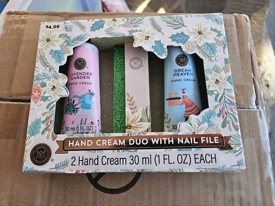 Box Of 36 Gift Set - Hand Cream Duo With Nail File 2 Hand Cream 30 ml Each