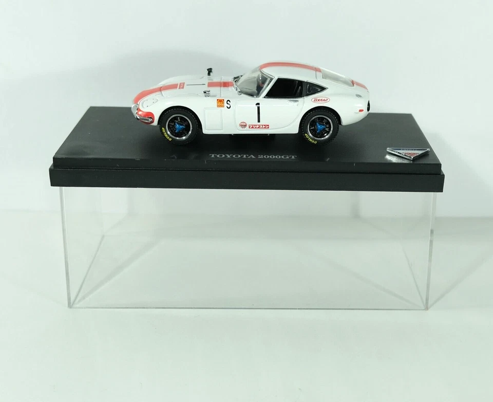Kyosho 1:43 Toyota 2000GT Fuji 24h White Diecast Model Car Vintage J3 - Image 2 of 4