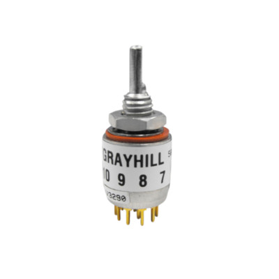 Grayhill 50ST4501203N (2 Pack) Rotary Switch DP3T 3 Flatted Shaft Solder Lug 0.2