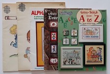 Vintage lot of needle craft cross stitch magazines / pamphlets arts crafts