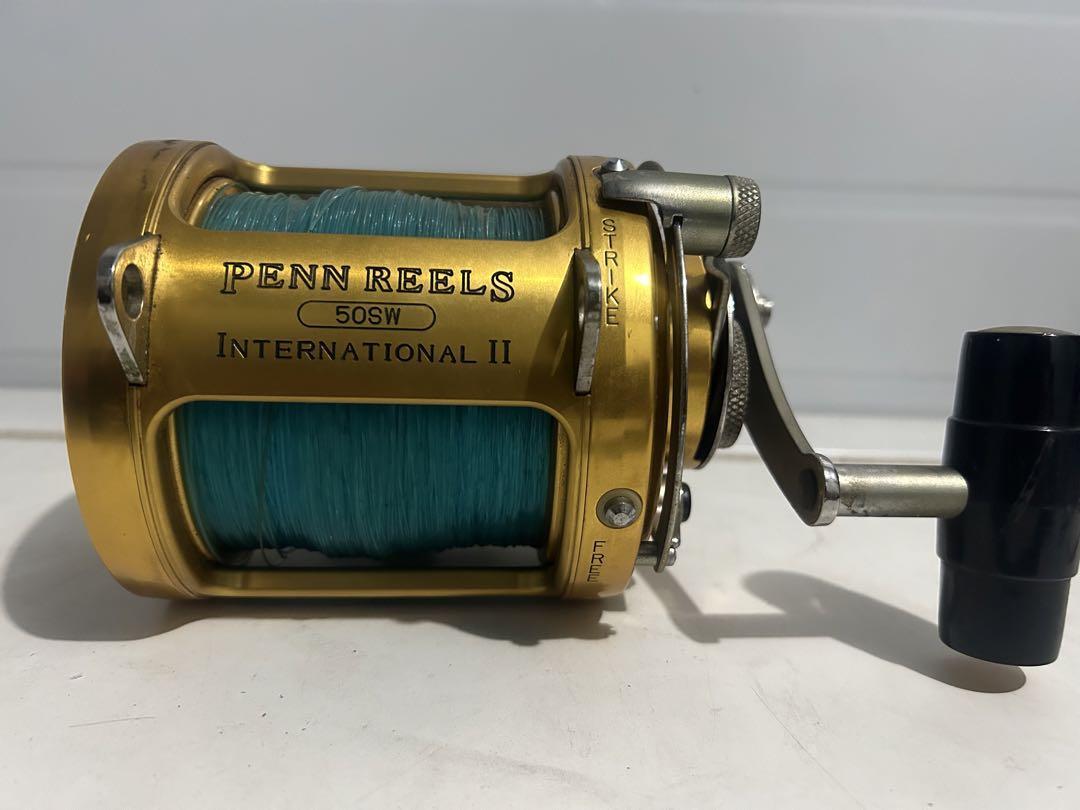リール PENN REELS INTERNATIONAL II 50SW Excellent] Penn International II 50SW 2 Speed Fishing Reel