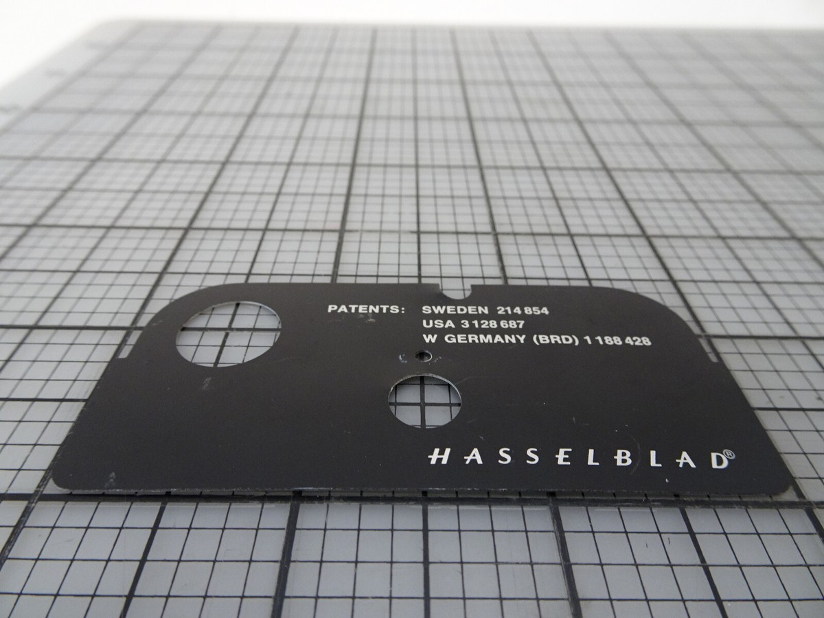 M.M HASSELBLAD INNER NAME PLATE PATENTS FOR HASSELBLAD FILM