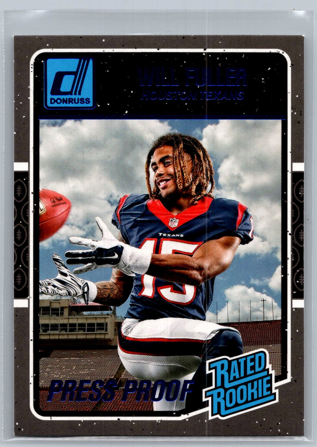 Will Fuller Panini Donruss #400 Press Proof Blue