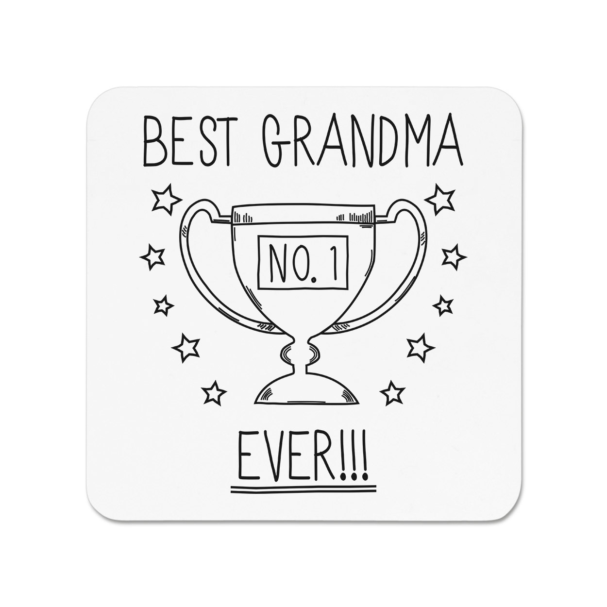 Best Grandma Ever No.1 Trophy Fridge Magnet - Funny Favourite