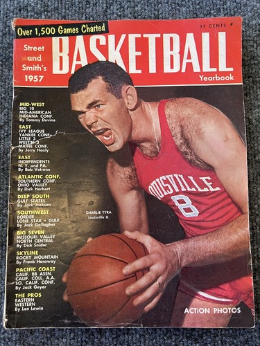 Street and Smith College Basketball Yearbook 1957 Charlie Tyra VTG Memorabilia