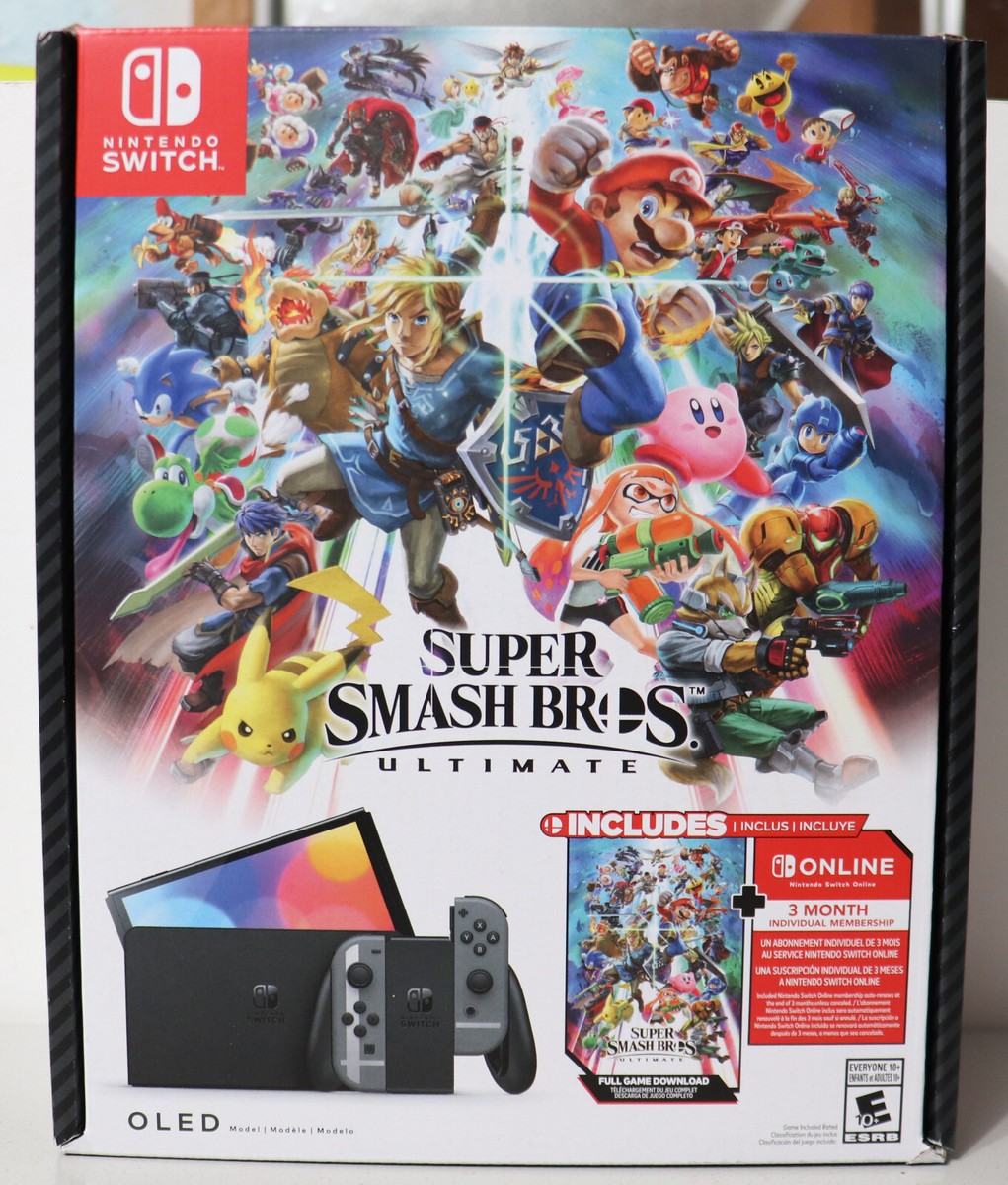 Nintendo Switch OLED Super Smash Bros. Ultimate Console Bundle