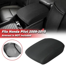Fits 2009-2015 Honda Pilot Center Console Lid Armrest Protect Cover Trim Black