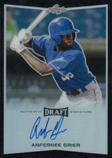 2016 Leaf Metal Draft Prismatic Black #BA-AG1 Anfernee Grier NM-MT+ Auto 9/10