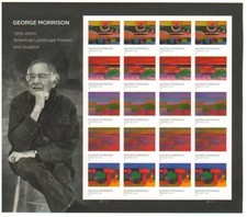 IMPERFORATE (no die-cut) 2022 George Morrison Scott #5688-5692 Set/5 Pane/20