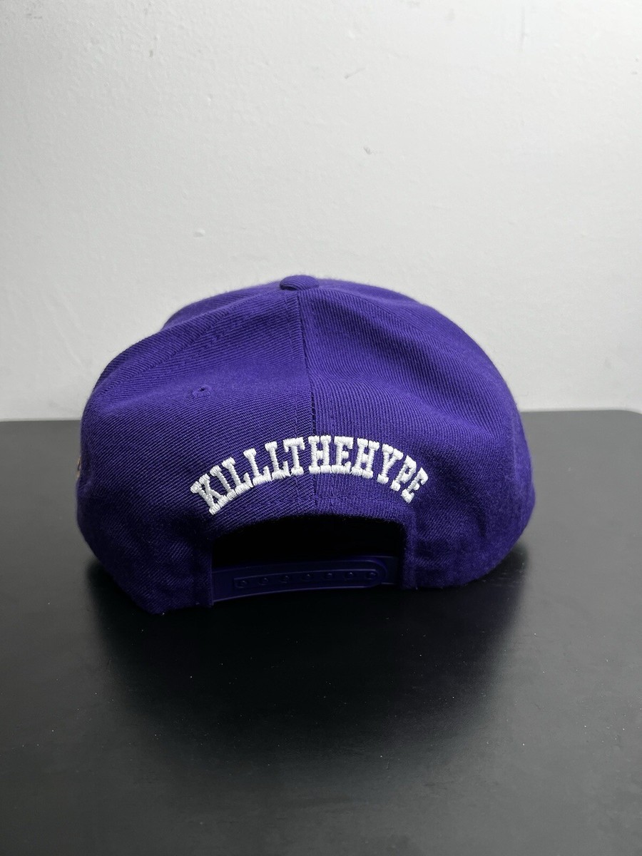 Kill The Hype Lakers Los Angeles SnapBack Hat Purple Men Upside