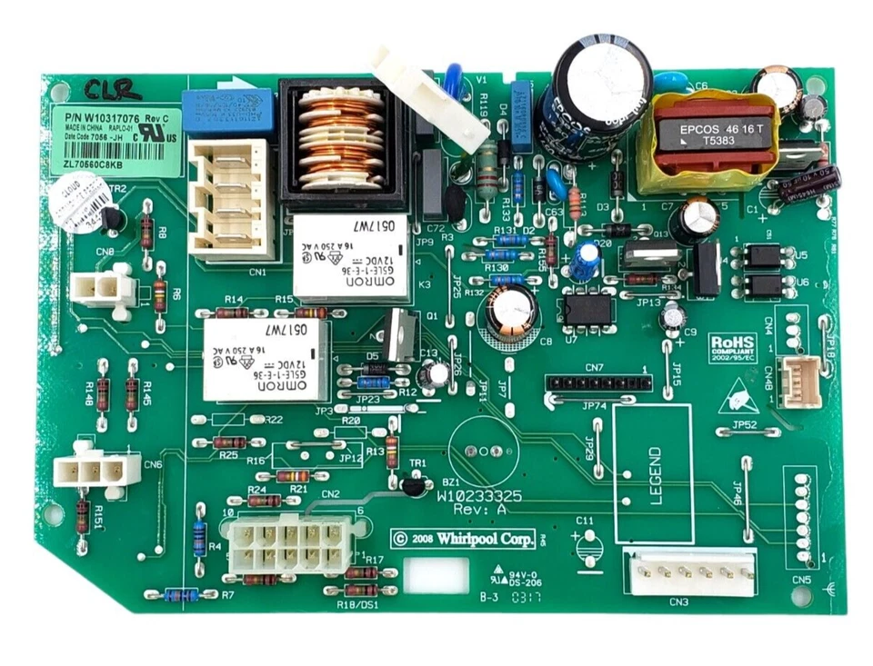 OEM Whirlpool Refrigerator Control W10317076  *Same Day Ship & 60 Days Warranty* - Image 2 of 4