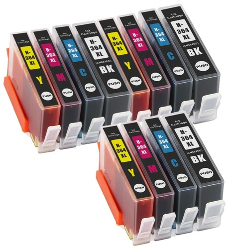8 CARTUCCE PER HP 364XL CON CHIP PHOTOSMART B010A B110A C309A B210A 5510 5515