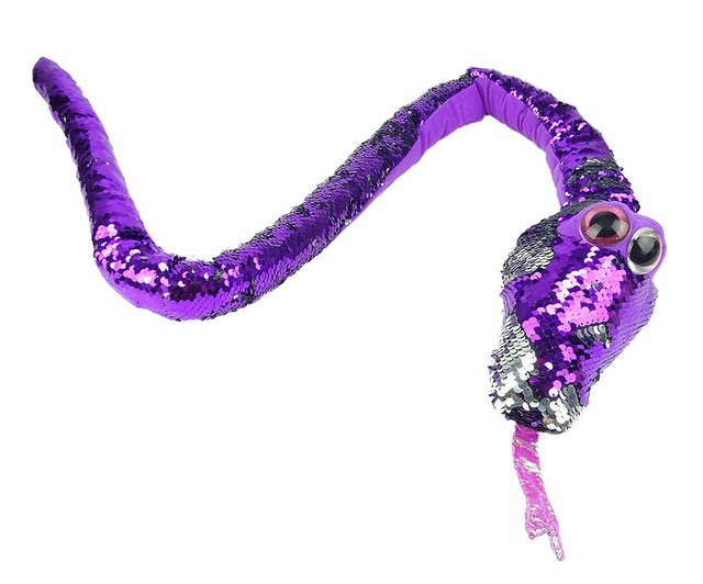 sequin snake plush