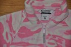 COLUMBIA Pink Camo Fleece Sweatshirt Camouflage Zipper Jacket Girls Zip Up 10-12 — photo 3