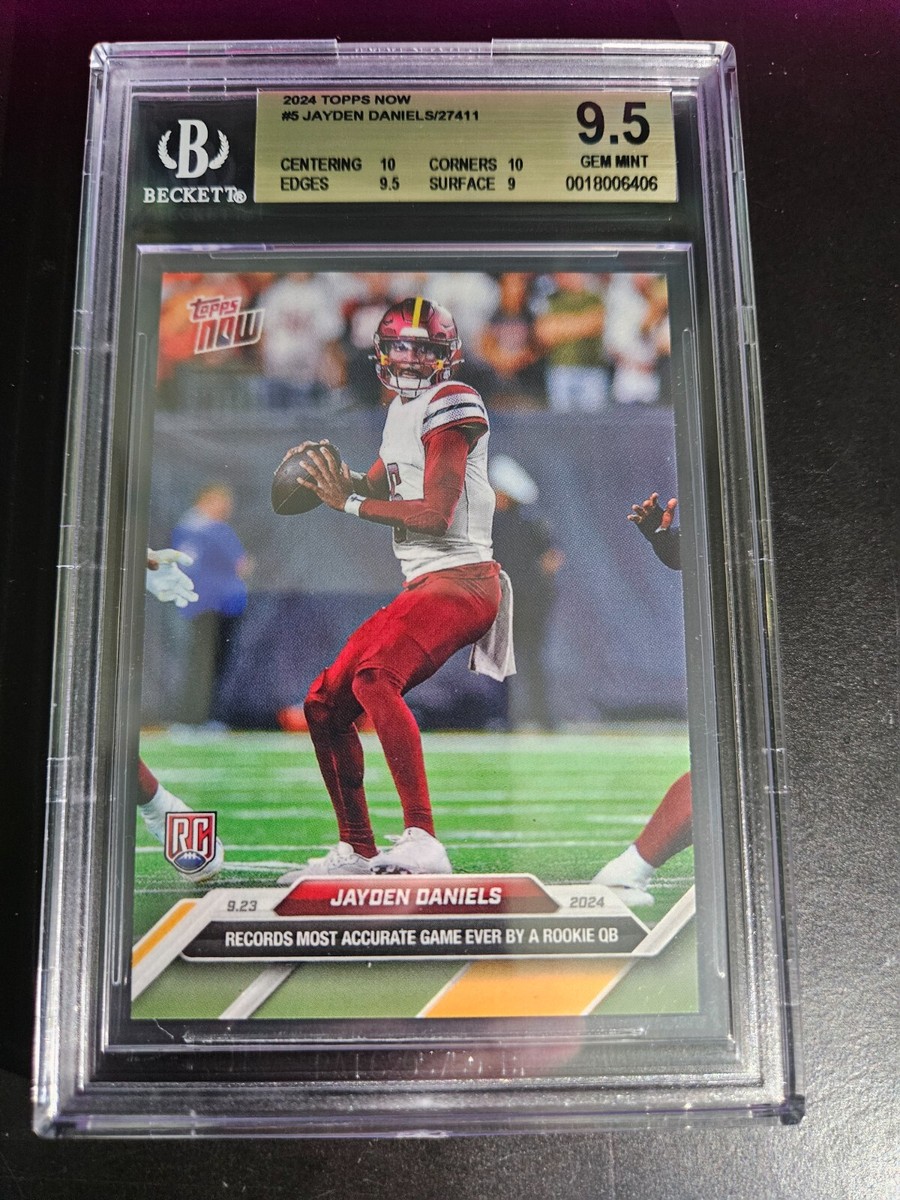 jayden daniels graded rookie card 2024 Panini Rookies Stars #148 RC Football PSA 10 Gem Mint Part of the 2024 Topps NOW Trading Card Series. Graded 2024 Topps Now Jayden