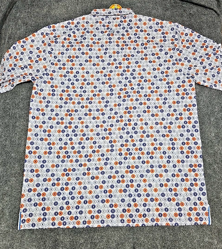 Clark Gillies Foundation Performance Polo Golf Shirt NY Islanders White Water XL - Foto 6 di 11