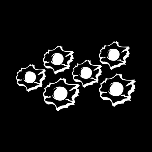 Bullet Holes 6 pack Made in USA Multiple Color Options & Sizes Avail Cars-6+yrs - Picture 15 of 84