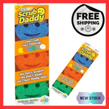 "Scrub Daddy Color Sponges: Scratch-Free, Versatile Cleaning Power!"