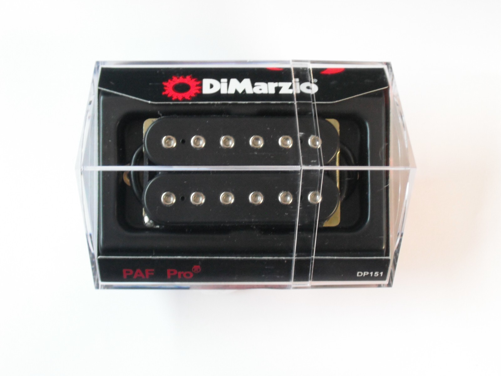 DiMarzio REGULAR SPACED PAF Pro Humbucker Black W/Chrome Poles DP 151