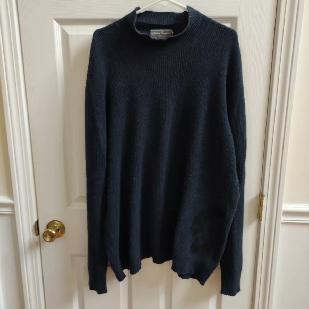 Salvatore Ferragamo Wool Cashmere Blend Sweater Men s XL