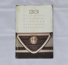 Libretto accessori Alfa Romeo 33 d'Epoca - Originale