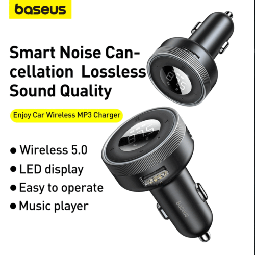 Baseus USB Car Charger Kit FM Transmitter Bluetooth 5.0 Radio MP3 Music Player - Picture 5 of 14