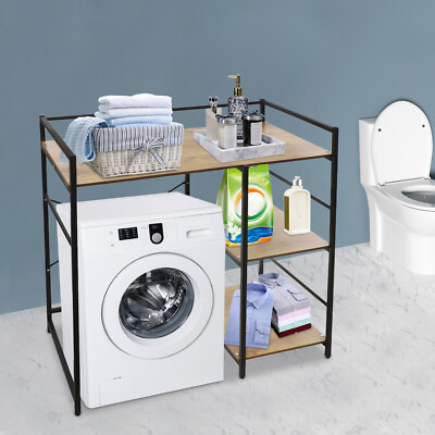 3 Tier Washing Machine Storage Utility Rack Bathroom?Washer Dryer Storage Shelf
