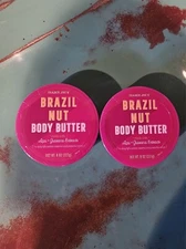 (2) Tubs of Trader Joe’s Brazil Nut Body Butter Cream 8 oz TJ Limited Edition