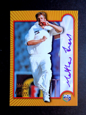 2000 TOPPS ACB GOLD *CERTIFIED AUTOGRAPH ISSUE S9 MATTHEW INNESS* VIC NM