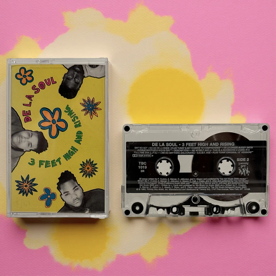 •DE LA SOUL ~ 3 FEET HIGH AND RISING• ~1989 OG PRESSING~ (CASSETTE TAPE) - Image 3 of 4