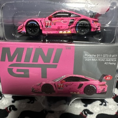 MINI GT 1:64 Porsche 911 GT3 R #77 2024 IMSA Road America AO