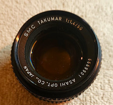 Asahi SMC Takumar 1:1.4/50mm SLR Camera Lens