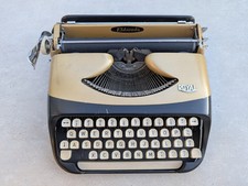 Vintage Royal Eldorado Portable Typewriter GOLD Missing 1 Key thumbnail