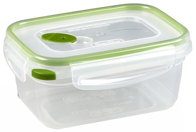 6er Pack - Ultra-Seal Lebensmittelbehälter, Rechteckig, Klar/Mandarine, 4,5 Tassen - 03121606