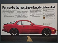 1985 Print Ad Porsche 944 Fun May Be The Most Important Discipline Of All