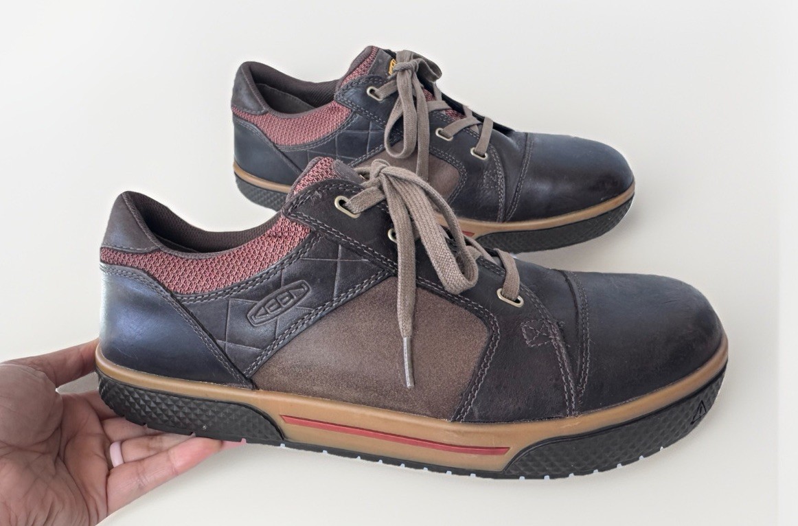 Scarpe da lavoro antinfortunistiche uomo KEEN Destin pelle marrone punta acciaio EH Utility 11 5