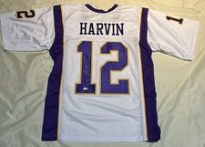 Percy Harvin signed custom Jersey autograph JSA size XL CERTIFIED
