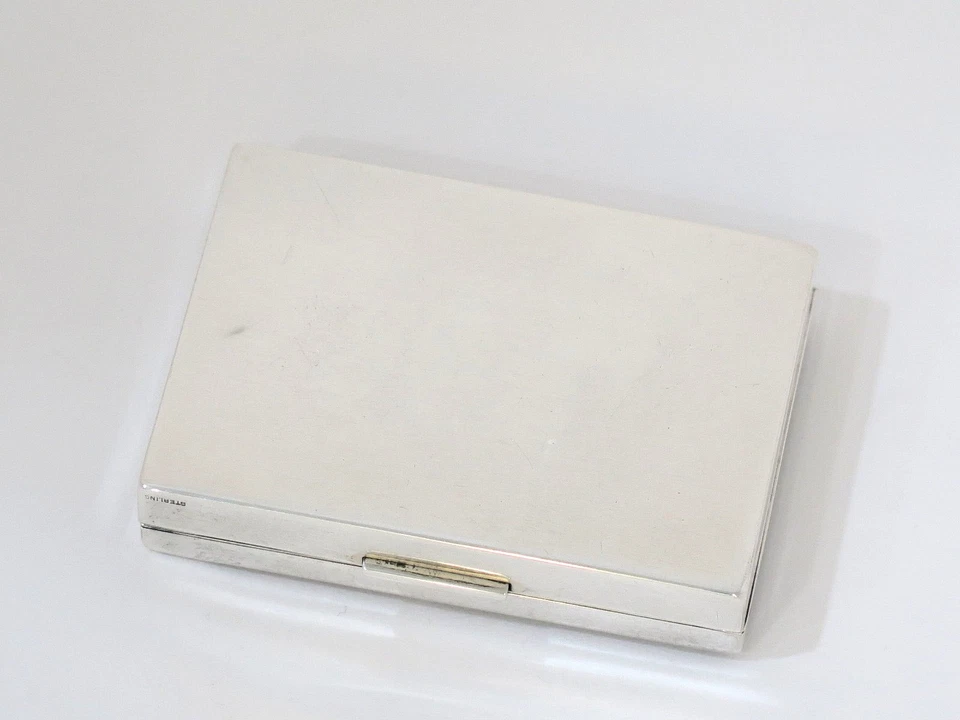 Zafiros de imitación dorados de plata de ley de 3 pulgadas compactos florales americanos vintage Foto 2 de 4