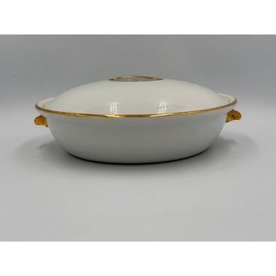 Royal Worcester Evesham Gold Covered Casserole Dish Shape 22 Size 3